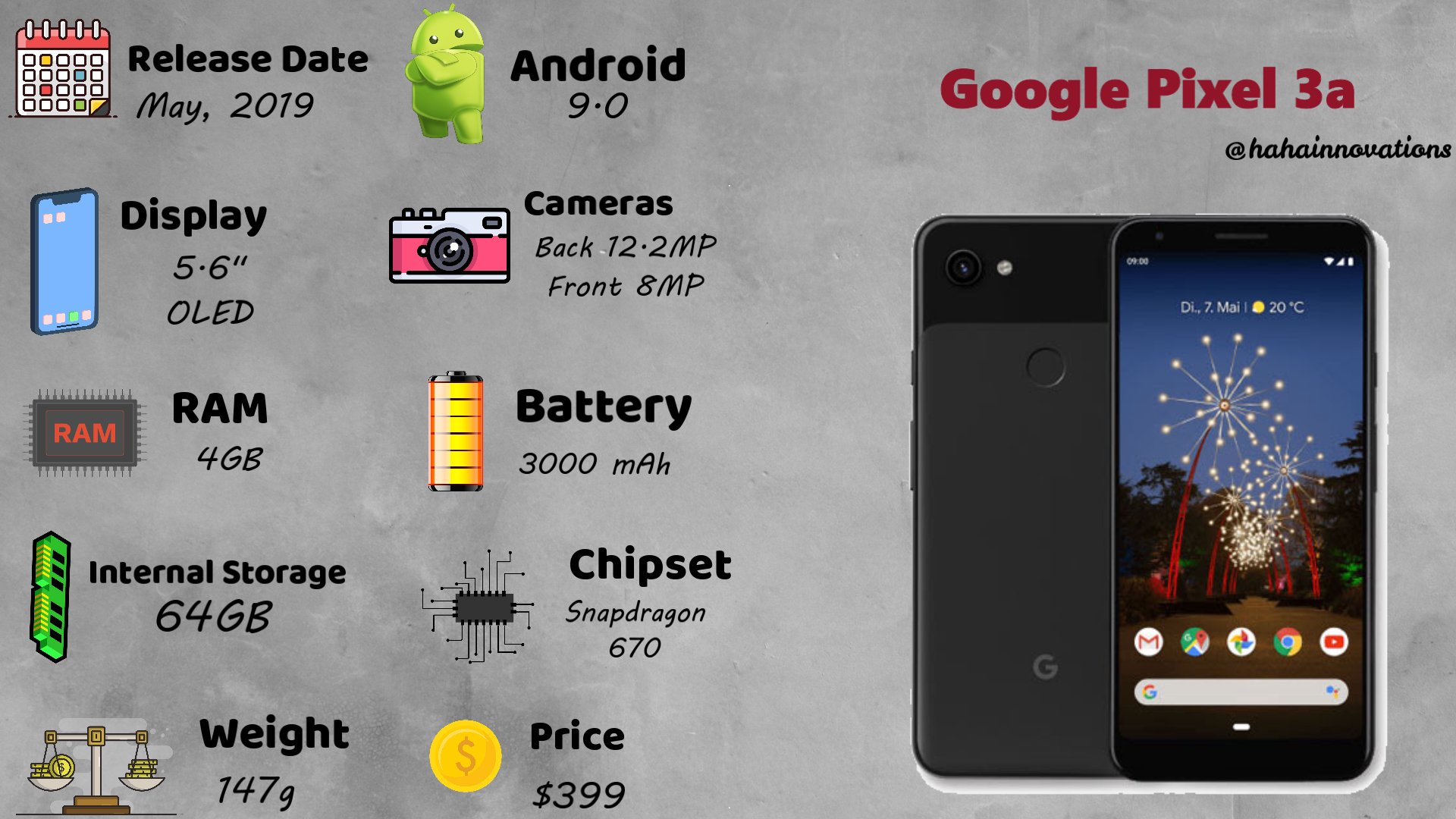 google pixel 3a